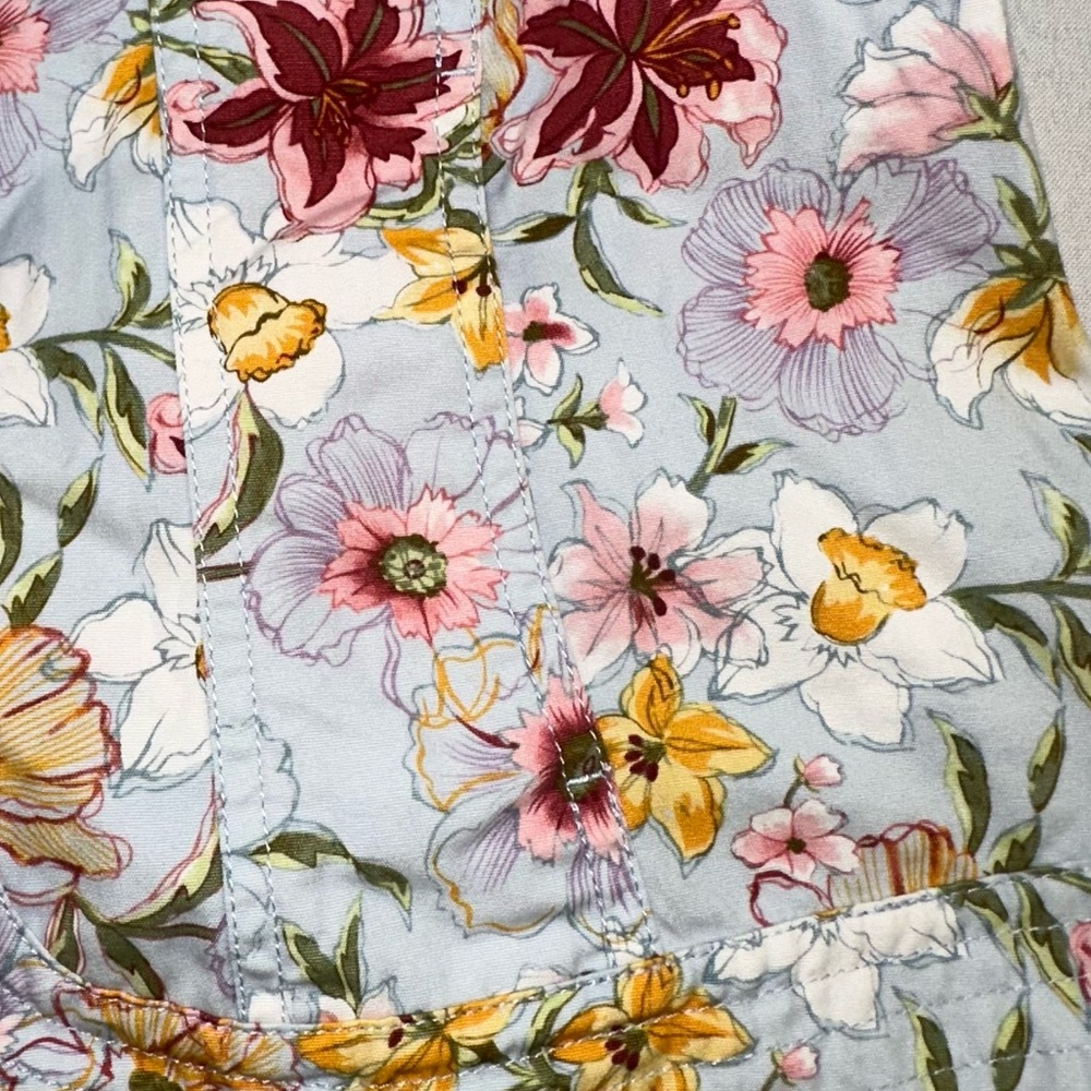 Coldwater Creek Women Floral Blazer Jacket Size 12 Whimsical Spring Colorful - Picture 6 of 9